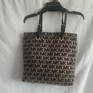 Michael Kors Brown and Black Signature Tote